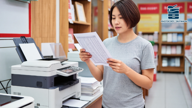 Cách photo tài liệu thu nhỏ
