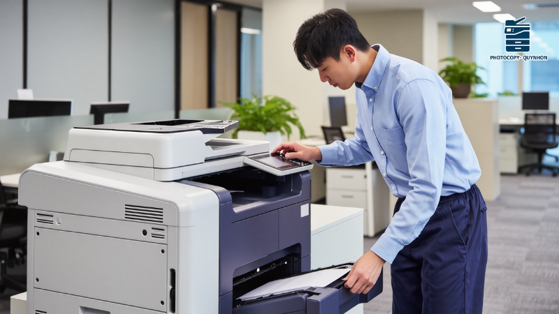 cách in giấy ngang