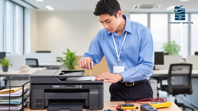 khắc phục máy in bị mờ