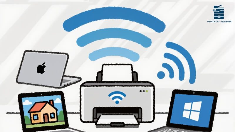 kết nối máy in với máy tính