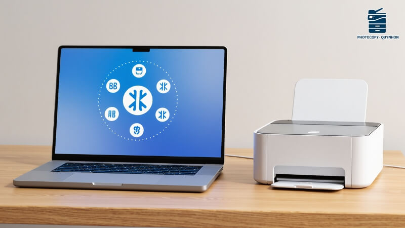 kết nối máy tính với máy in