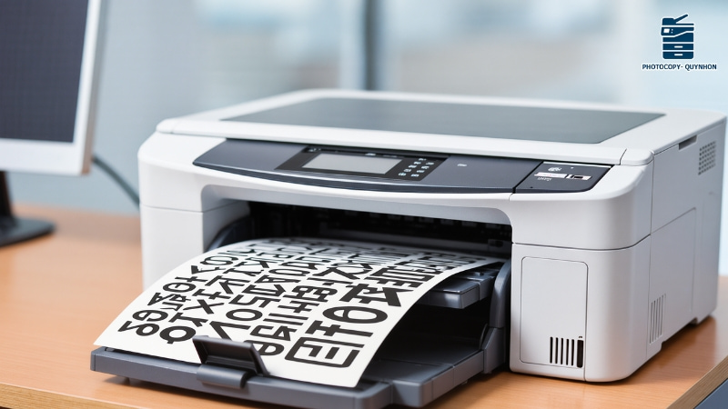 Máy in bị lỗi font chữ