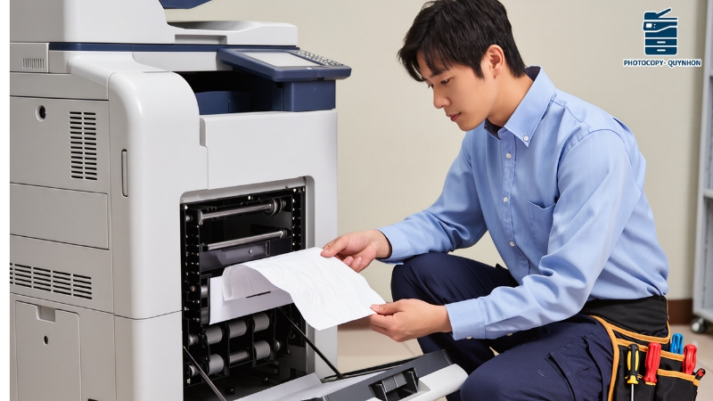 Máy photo bị kẹt giấy