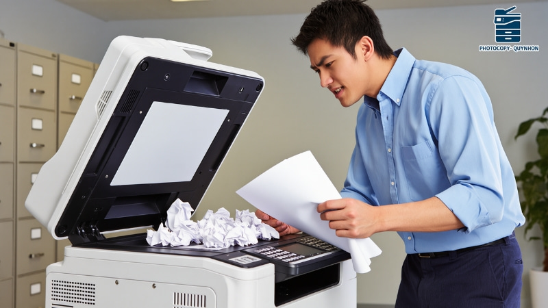 máy photocopy kẹt giấy
