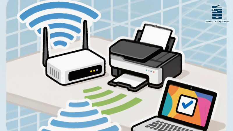 mẹo kết nối máy in nhanh
